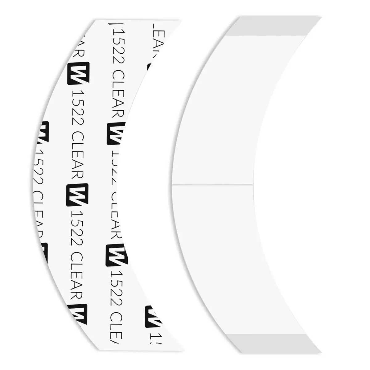 Walker Tape 1522 Clear CC Contour 36 Pieces for Wig Installs, Lace Systems, Toupee Applications, Hair Tape Prep and Adhesive Strips Use Offering Hypoallergenic Comfort, Daily Wear Hold and Low Residue - main product image