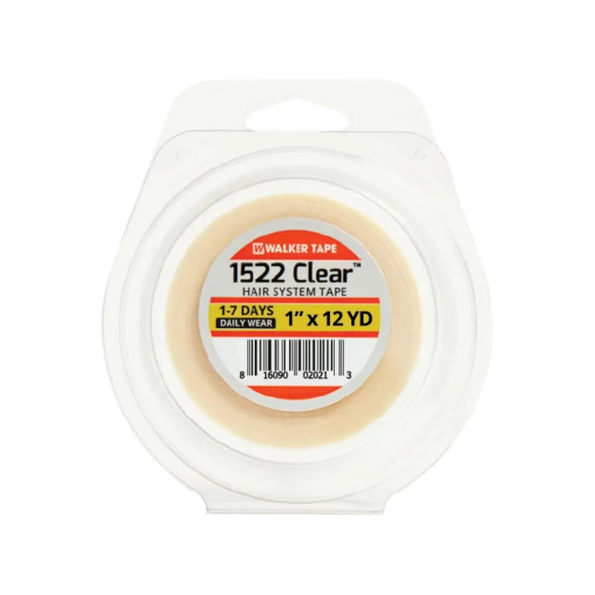 Walker Tape 3m Clear 1522 Tape 1" (25mm) x 12 Yards | Hypoallergenic, Gentle on Skin - main product image