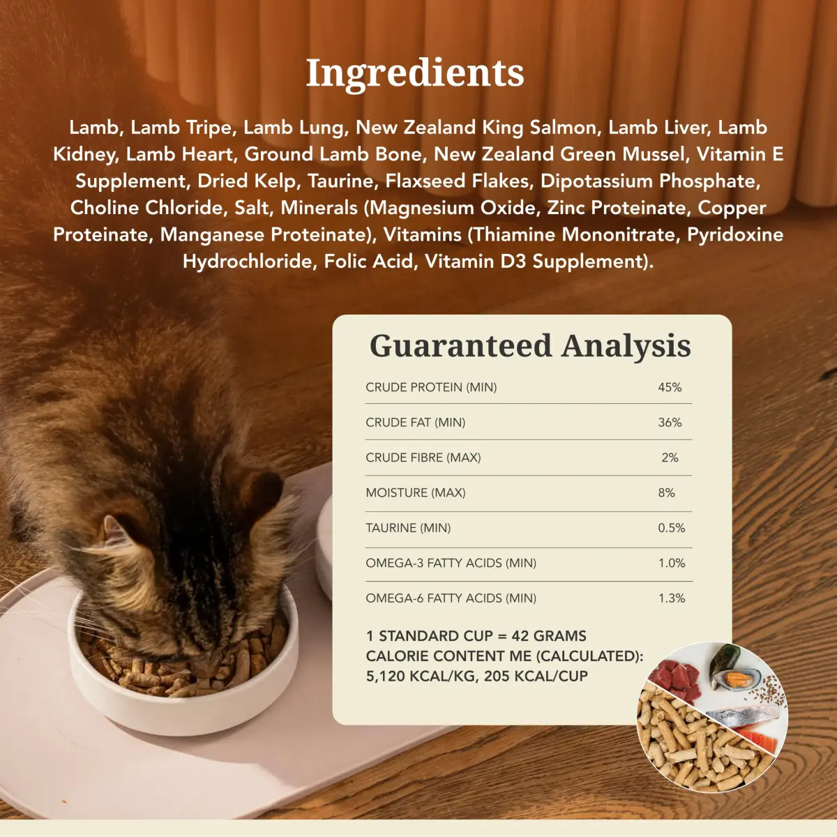 Feline Natural High Protein Freeze Dried Cat Food 11 oz (312 g) | 98% Meat Diet for Cats - view 7