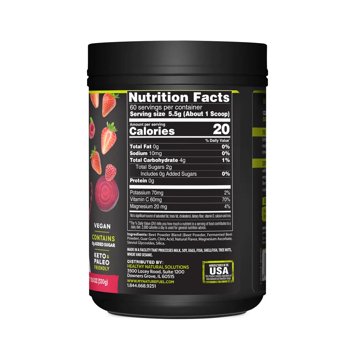 Healthy Delights Power Beets Powder 11.6 Ounce | Natural Energy & Antioxidant Support - view 7