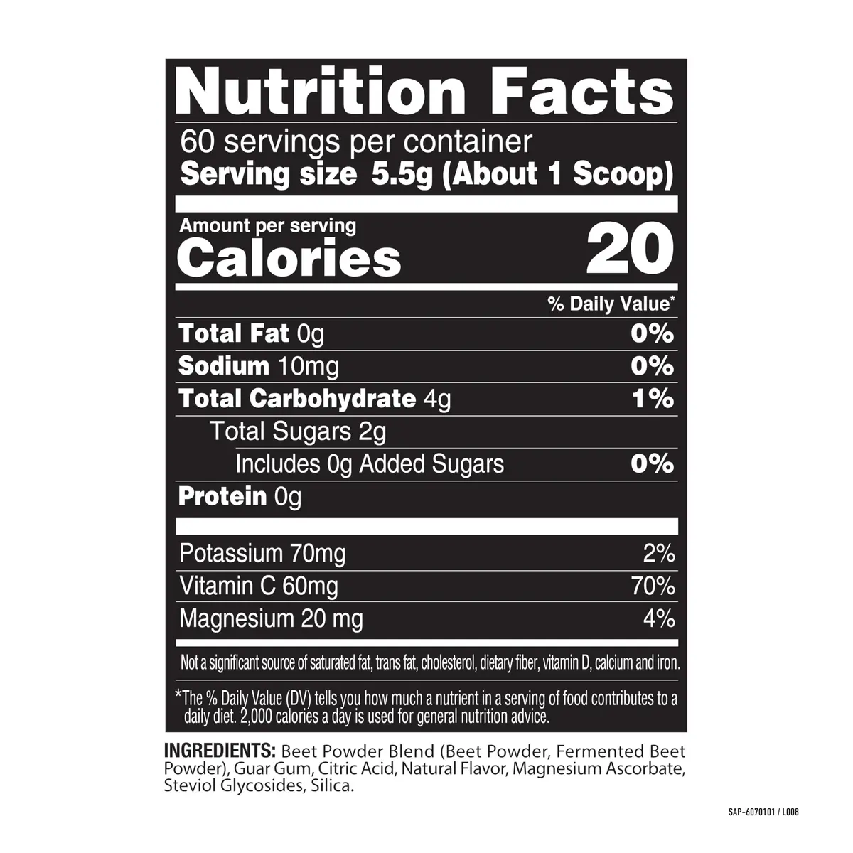 Healthy Delights Power Beets Powder 11.6 Ounce | Natural Energy & Antioxidant Support - view 3