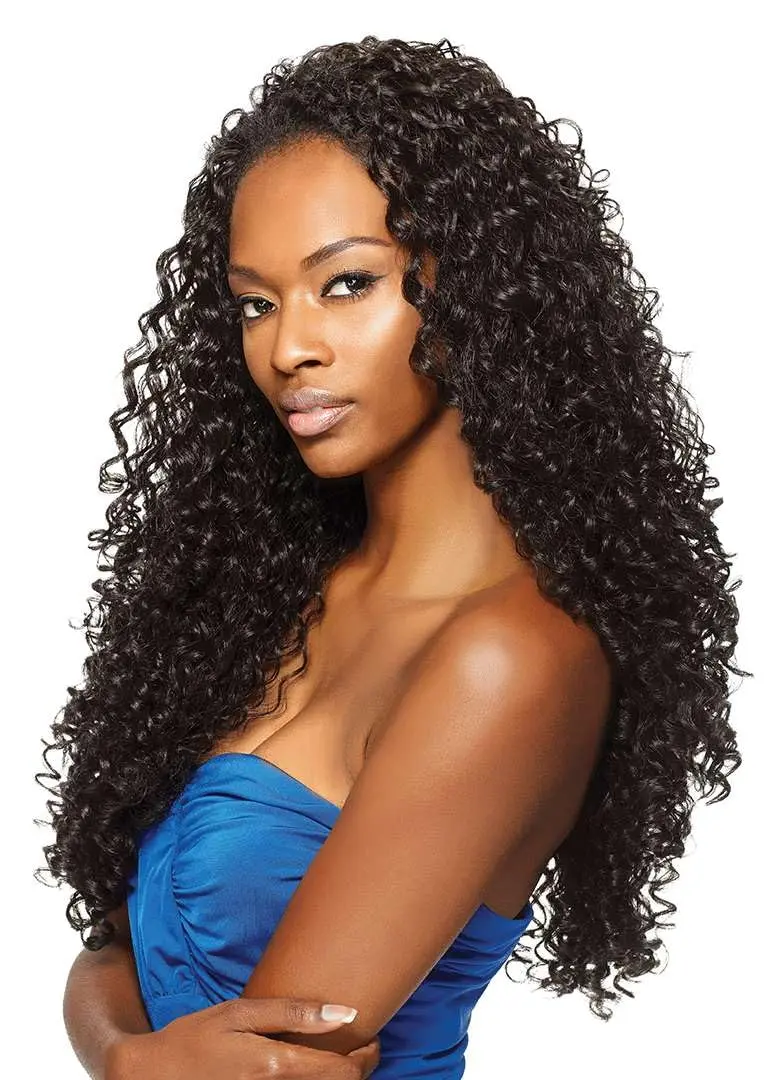 Outre Penny 26" (1B) Synthetic Quick Weave Half Wig | Natural Texture & Volume, Heat Resistant, Easy to Wear, Half Wig with New Cap Construction - view 4
