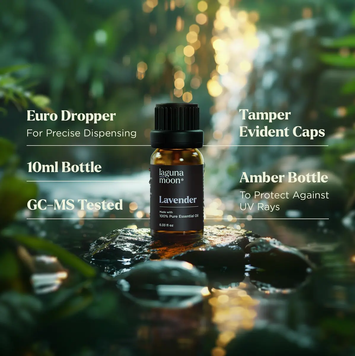 Lagunamoon Essential Oils Aromatherapy Set - 6 Oils for Diffusers, Home Care, Candle Making, 10mL | Pure, Natural, Gift-Ready - view 5