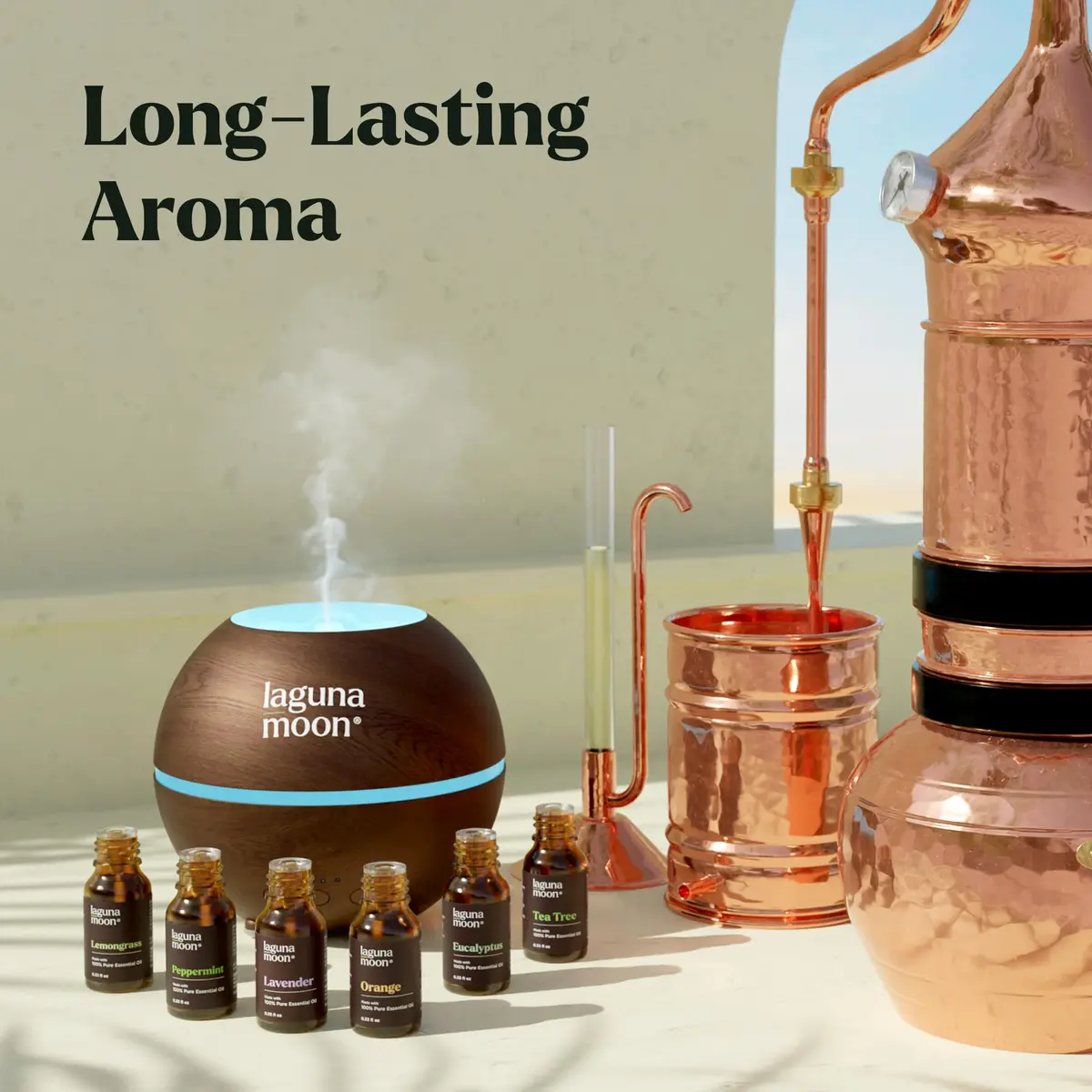 Lagunamoon Essential Oils Aromatherapy Set - 6 Oils for Diffusers, Home Care, Candle Making, 10mL | Pure, Natural, Gift-Ready - view 2