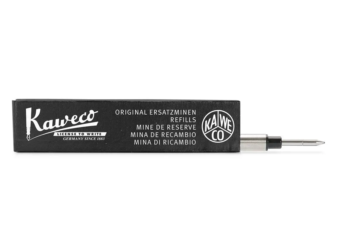 Kaweco Euro Rollerball Pen Refills 0.7 mm Black | for Kaweco Dia2, Perkeo & Student Series | 0.7 mm (Fine) - main product image