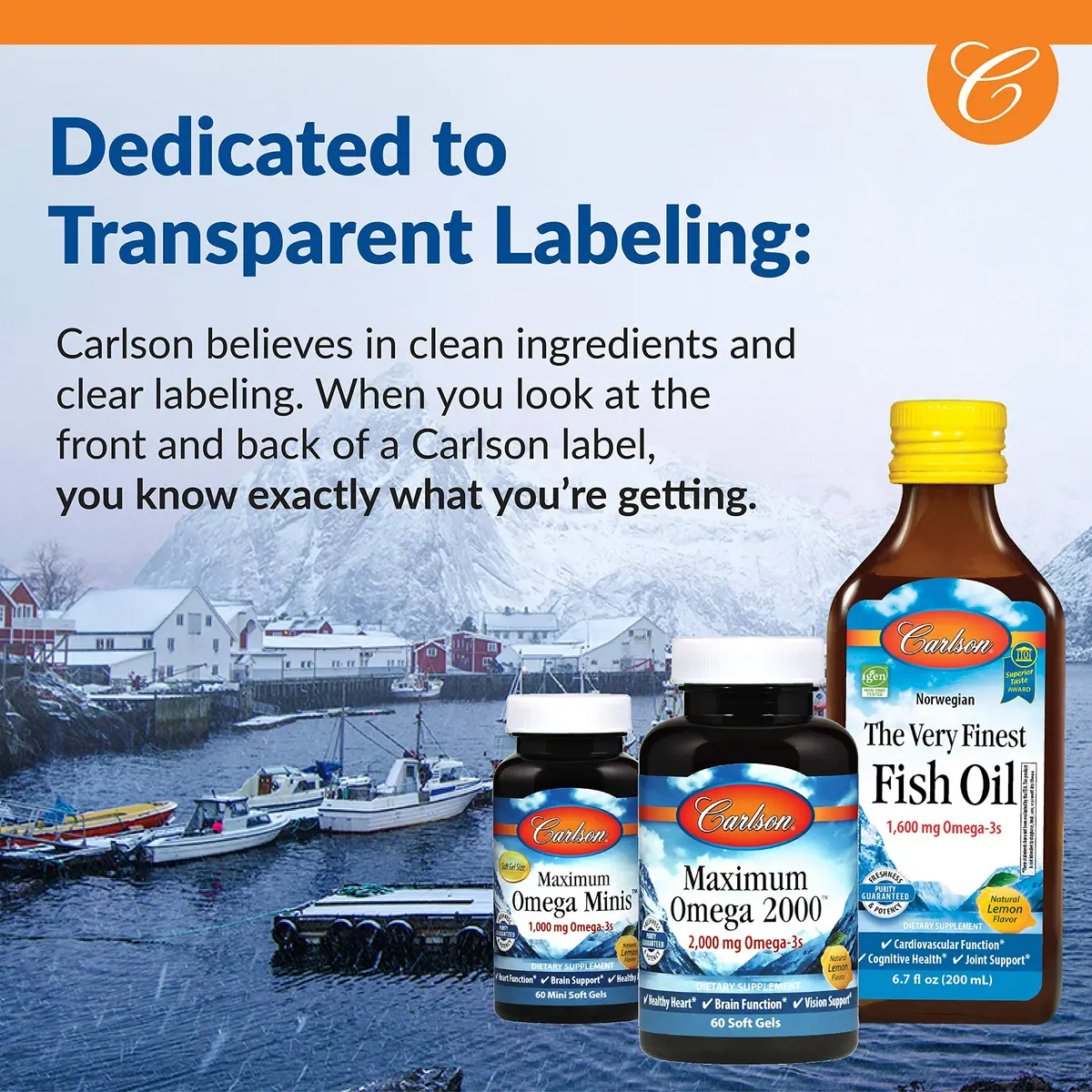 Carlson MCT & Omega-3 Coconut Oil 60 Softgels | Supports Fat Metabolism & Heart Health - view 7