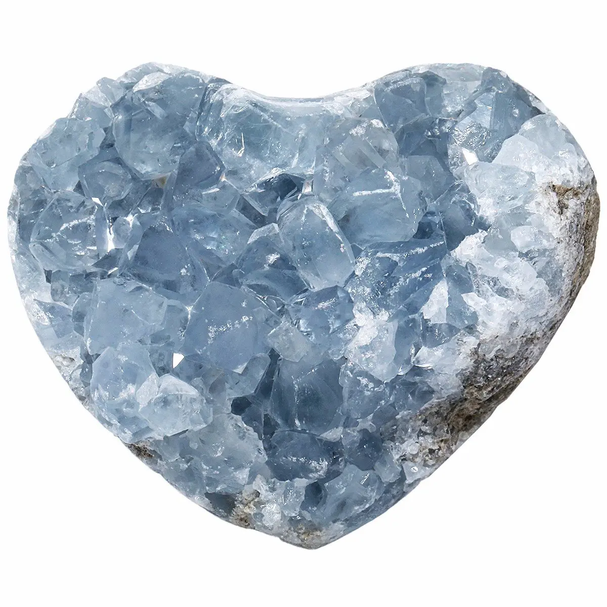 Rockcloud Natural Raw Blue Celestite Mineral Healing Crystal Cluster Geode | Unique Healing Geode for Meditation & Aura Strength - view 5