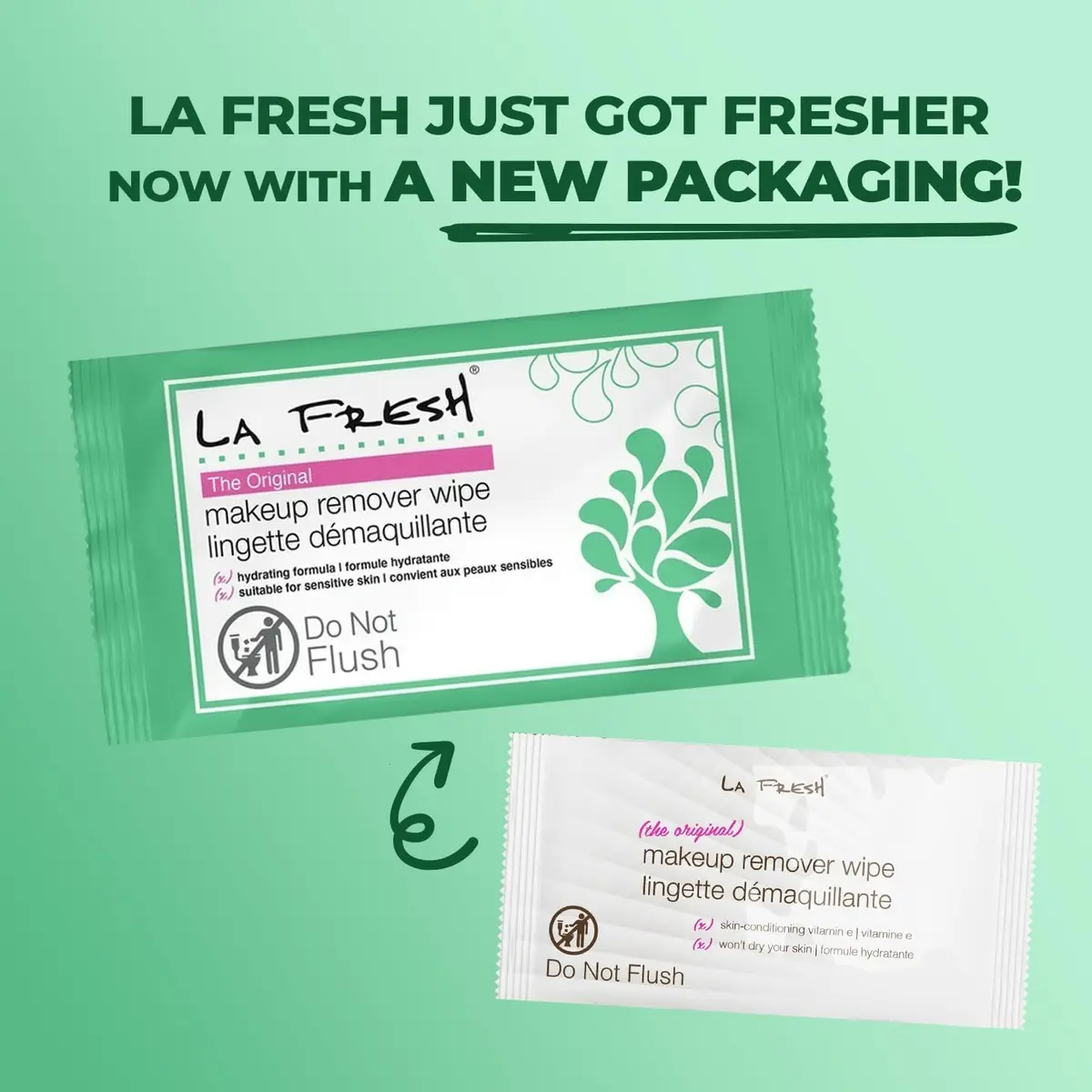 La Fresh Makeup Remover Wipes With Vitamin E, 600 Count (1.98 kg / 4.37 lb) | Biodegradable & Gentle Cleansing - view 8