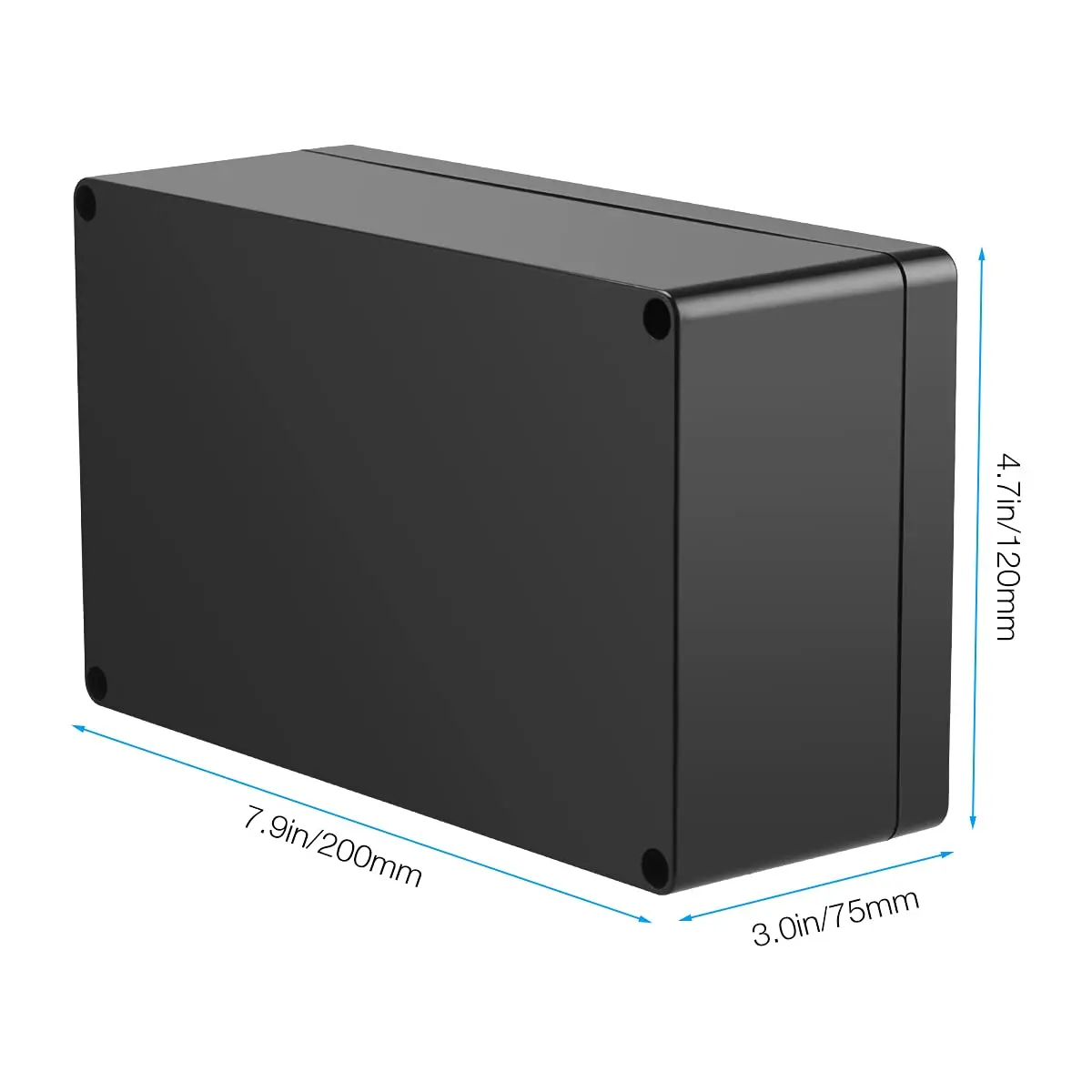 PINFOX Waterproof Electronic ABS Plastic Junction Project Box Enclosure 200mm x 120mm x 75mm | IP65 Waterproof - view 2