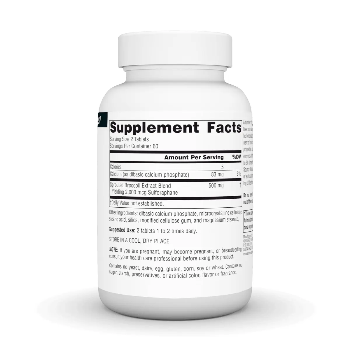 Source Naturals Broccoli Sprouts Extract, 250 mg | 120 Tablets for Immune Support in India - view 3