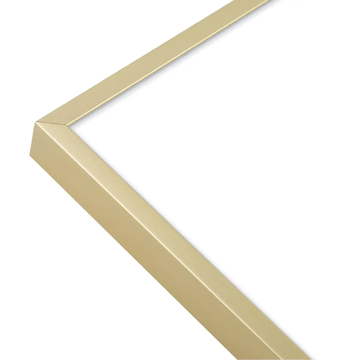Frametory 8x8 Aluminum Picture Frame with Mat for 4x4 Photo | Gold - view 7