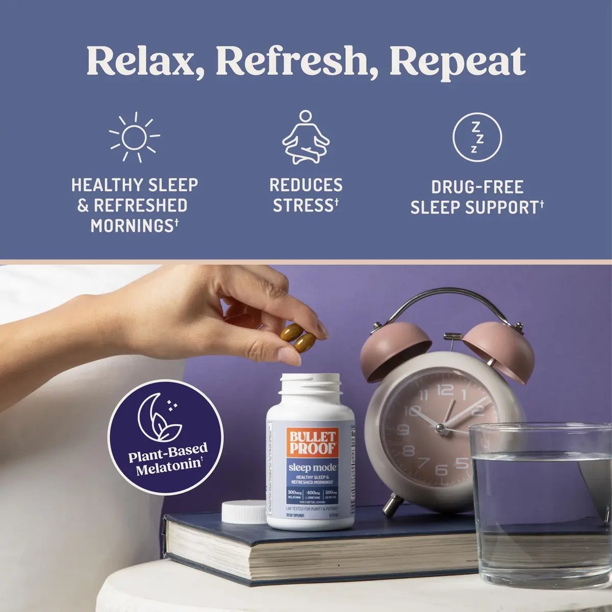 Bulletproof Sleep Mode Softgels 60 Count | Supports Restorative Sleep & Energy - view 3