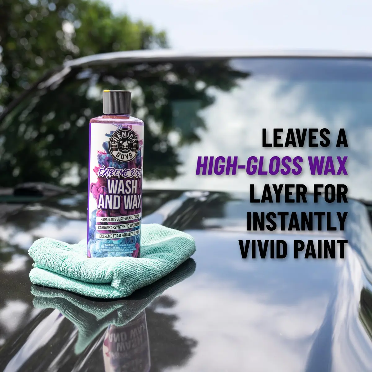 Chemical Guys Extreme Bodywash & Wax Car Wash Soap 473ml (16 oz) | pH-Balanced Formula for Gloss & Protection - view 4