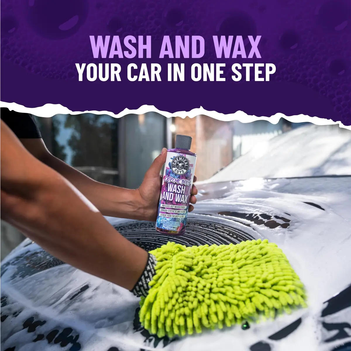 Chemical Guys Extreme Bodywash & Wax Car Wash Soap 473ml (16 oz) | pH-Balanced Formula for Gloss & Protection - view 2