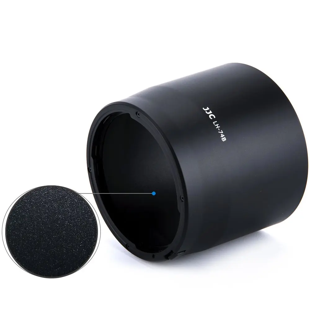 JJC ET-74B Lens Hood for Canon RF 100-400mm EF 70-300mm f4-5.6 is II Lens | Minimize flare, protect lens - view 3