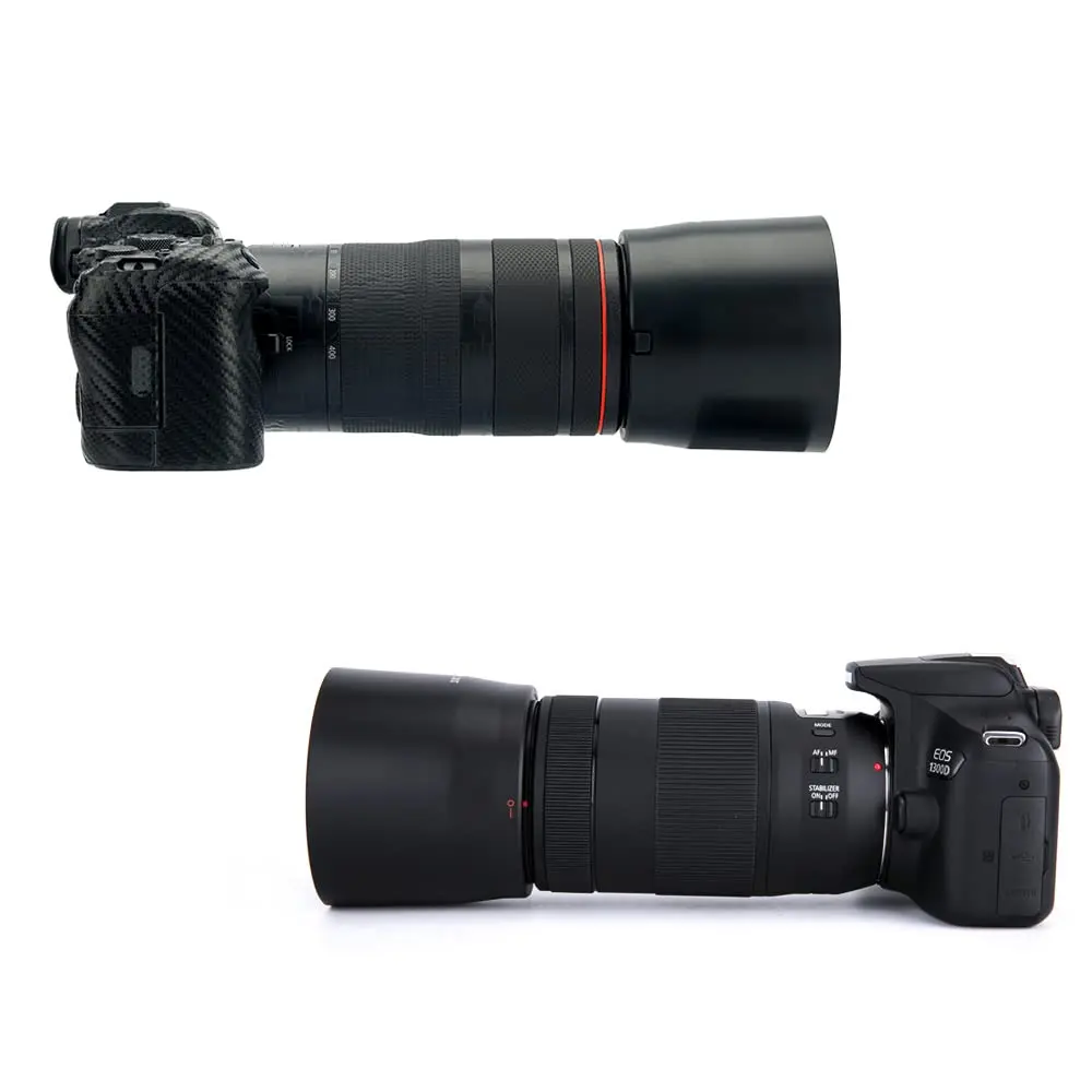 JJC ET-74B Lens Hood for Canon RF 100-400mm EF 70-300mm f4-5.6 is II Lens | Minimize flare, protect lens - view 4
