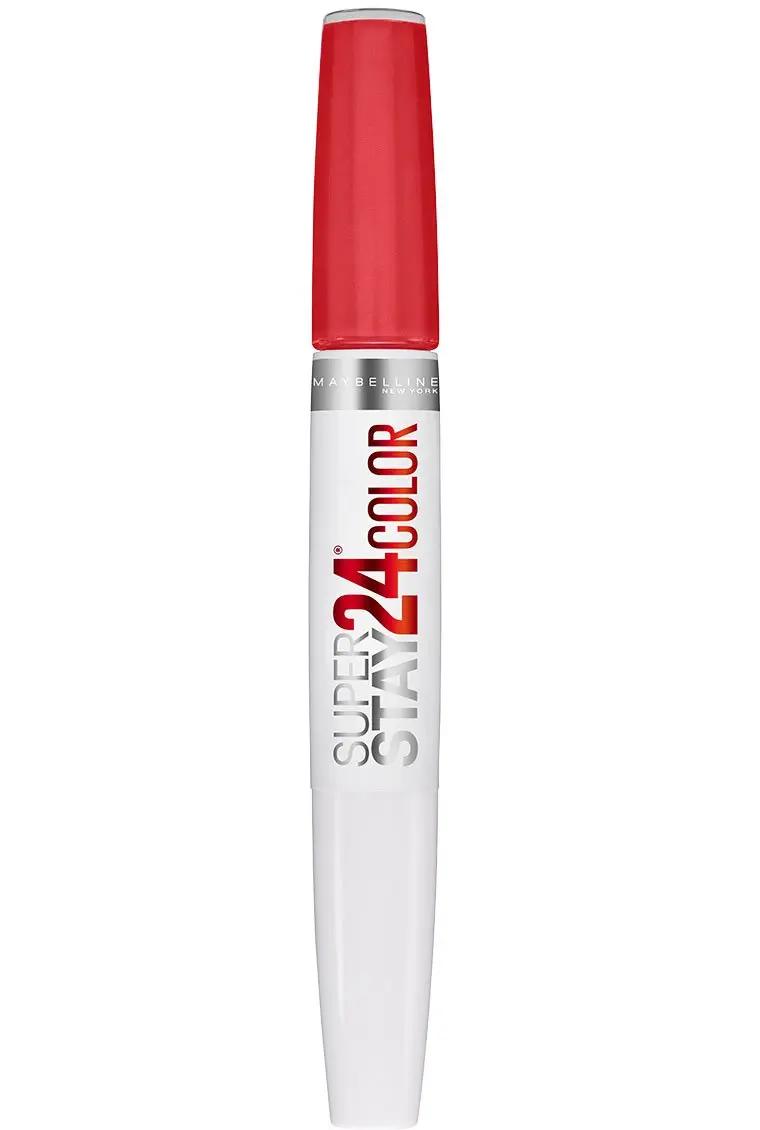 Maybelline SuperStay 24 2-Step Liquid Lipstick Makeup Steady Red-Y, 1 kit | Long-Lasting Color & Conditioning Balm - main product image