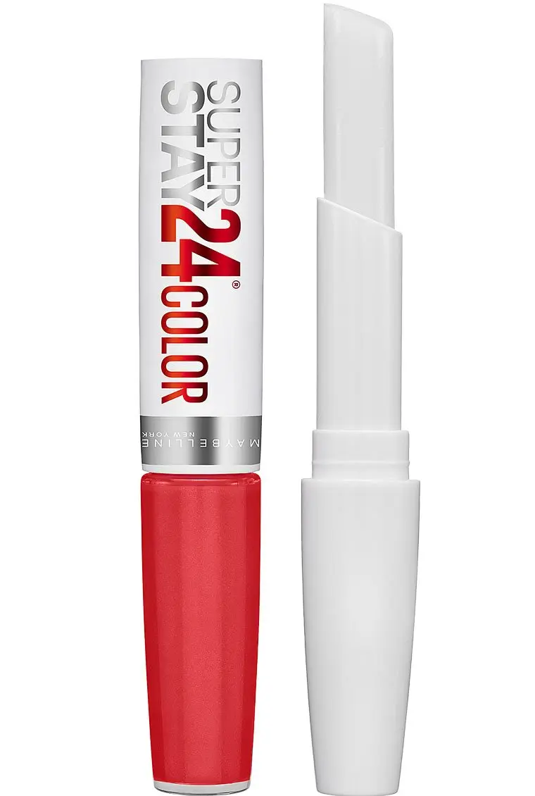 Maybelline SuperStay 24 2-Step Liquid Lipstick Makeup Steady Red-Y, 1 kit | Long-Lasting Color & Conditioning Balm - view 3