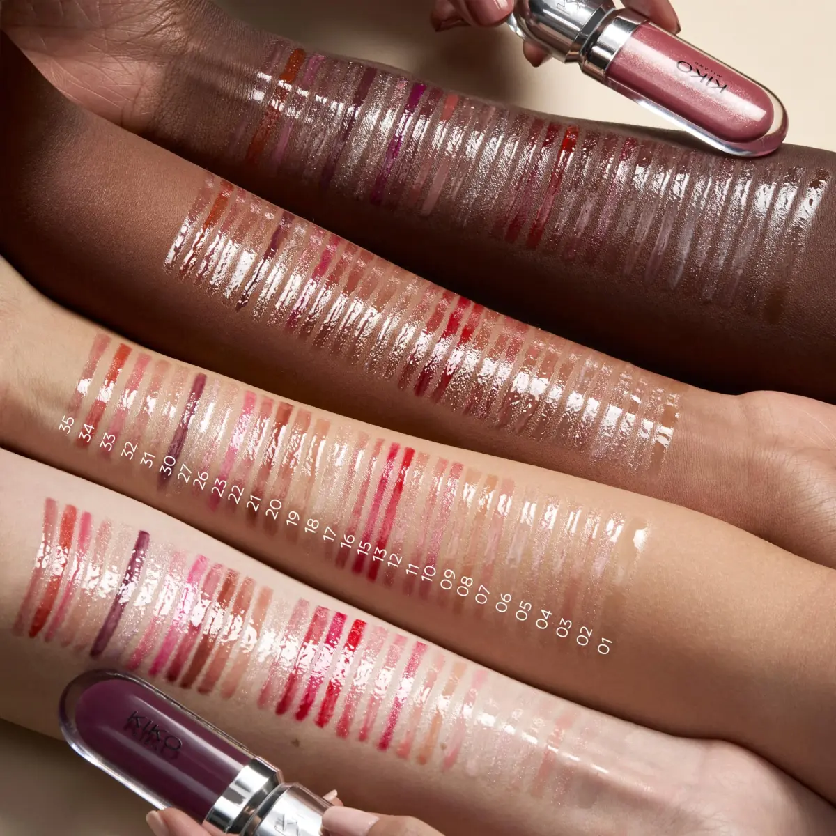 KIKO Milano 3D Hydra Lip Gloss, Hydrating Lip Gloss, 10 Sparkling Strawberry 6.5ml (0.22 Fl Oz) | High Shine & Hydration - view 5