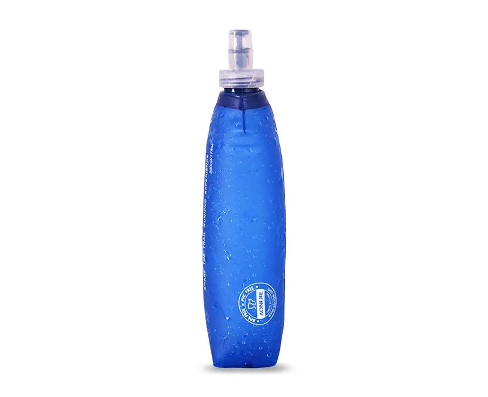 AONIJIE Foldable Soft Flask Water Bottle 500mL (16.9 oz) 2-Pack | Lightweight & Collapsible for Outdoor Sports - view 3