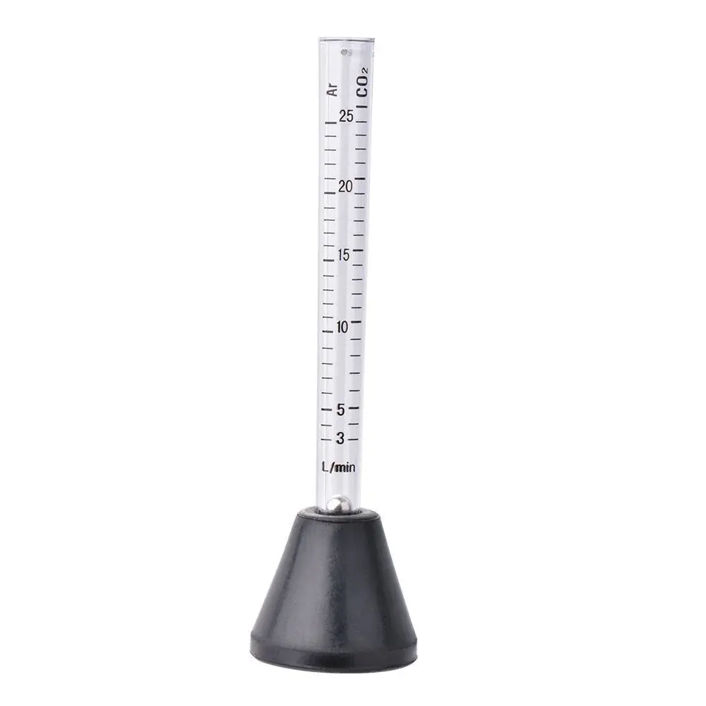 Sxstar Gas Flow Meter Tester Peashooter Style 14cm (5.5in) | Measures 0-25 LPM for MIG/TIG Torches - main product image