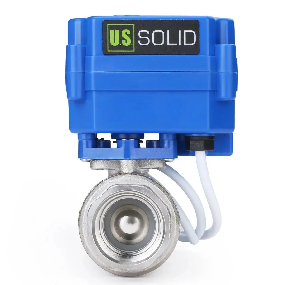 U.S. Solid 3/4" NSF Certified Stainless Steel Motorized Ball Valve | Full Port, 9-24V AC/DC, Auto Return - main product image