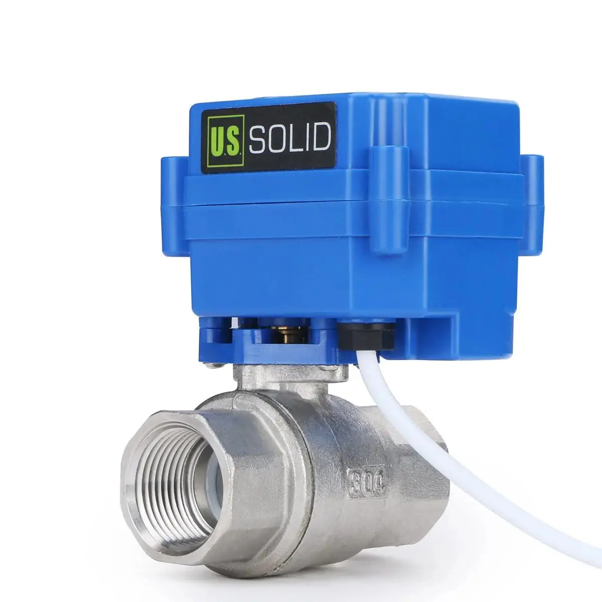 U.S. Solid 3/4" NSF Certified Stainless Steel Motorized Ball Valve | Full Port, 9-24V AC/DC, Auto Return - view 6