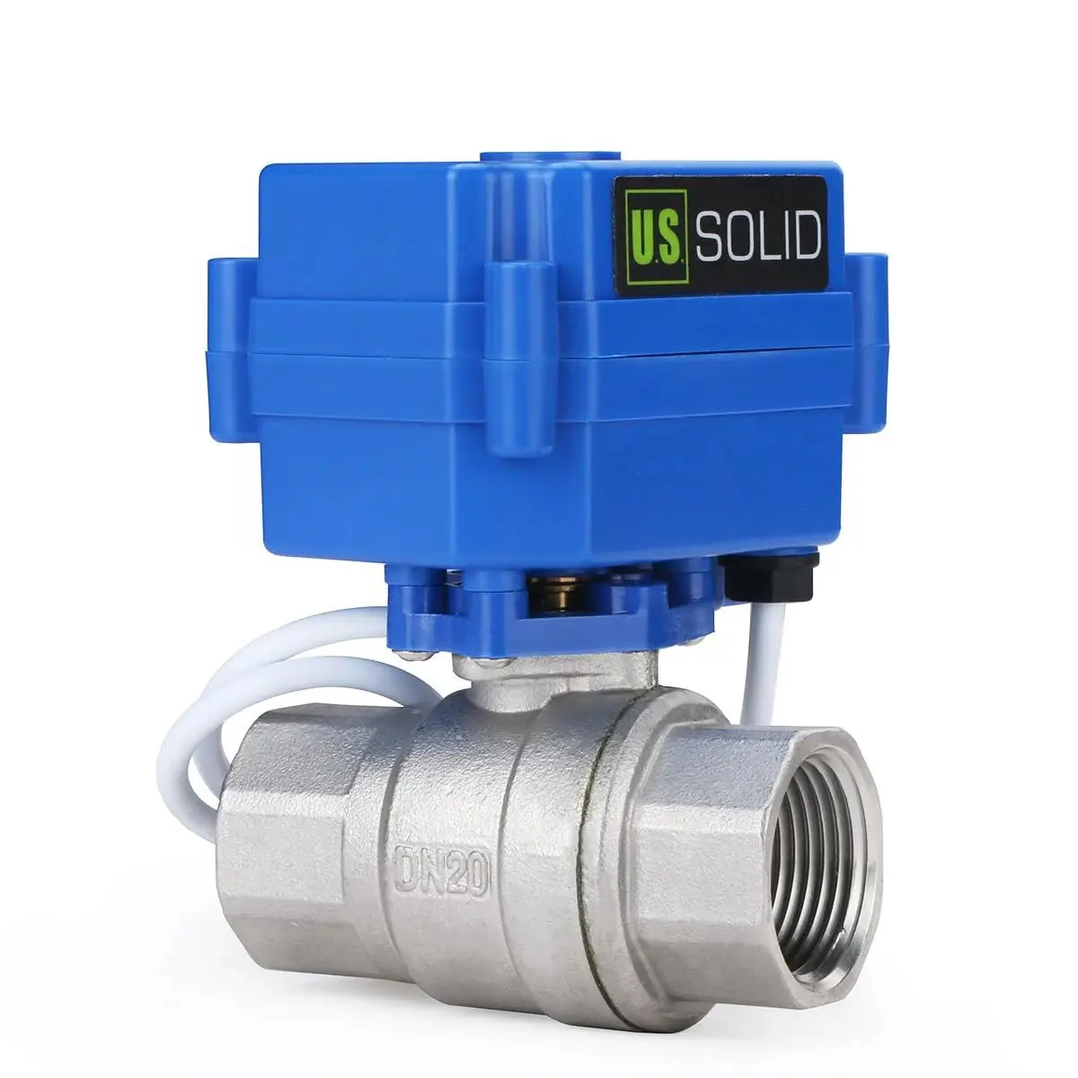 U.S. Solid 3/4" NSF Certified Stainless Steel Motorized Ball Valve | Full Port, 9-24V AC/DC, Auto Return - view 5