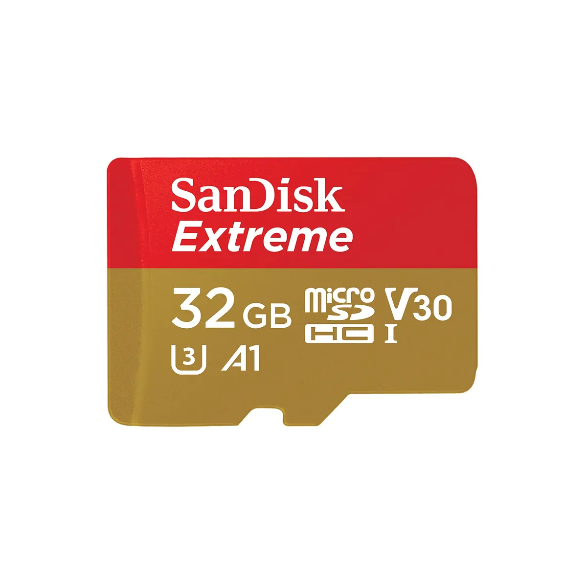 Sandisk Extreme 32GB microSDHC UHS-I Memory Card with Adapter | 100MB/s Read, 60MB/s Write, 4K UHD, A1 - main product image