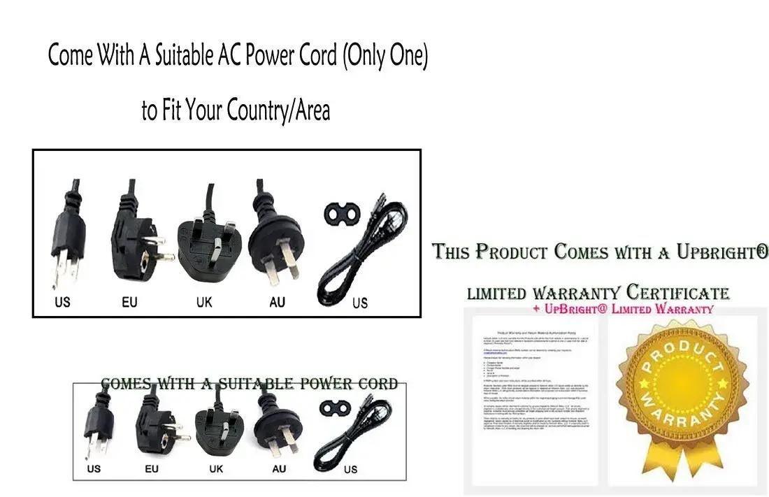 UPBRIGHT 14V AC/DC Adapter Power Supply 20W-30W (0.71A-2.14A) | Compatible with Samsung Monitors - view 5