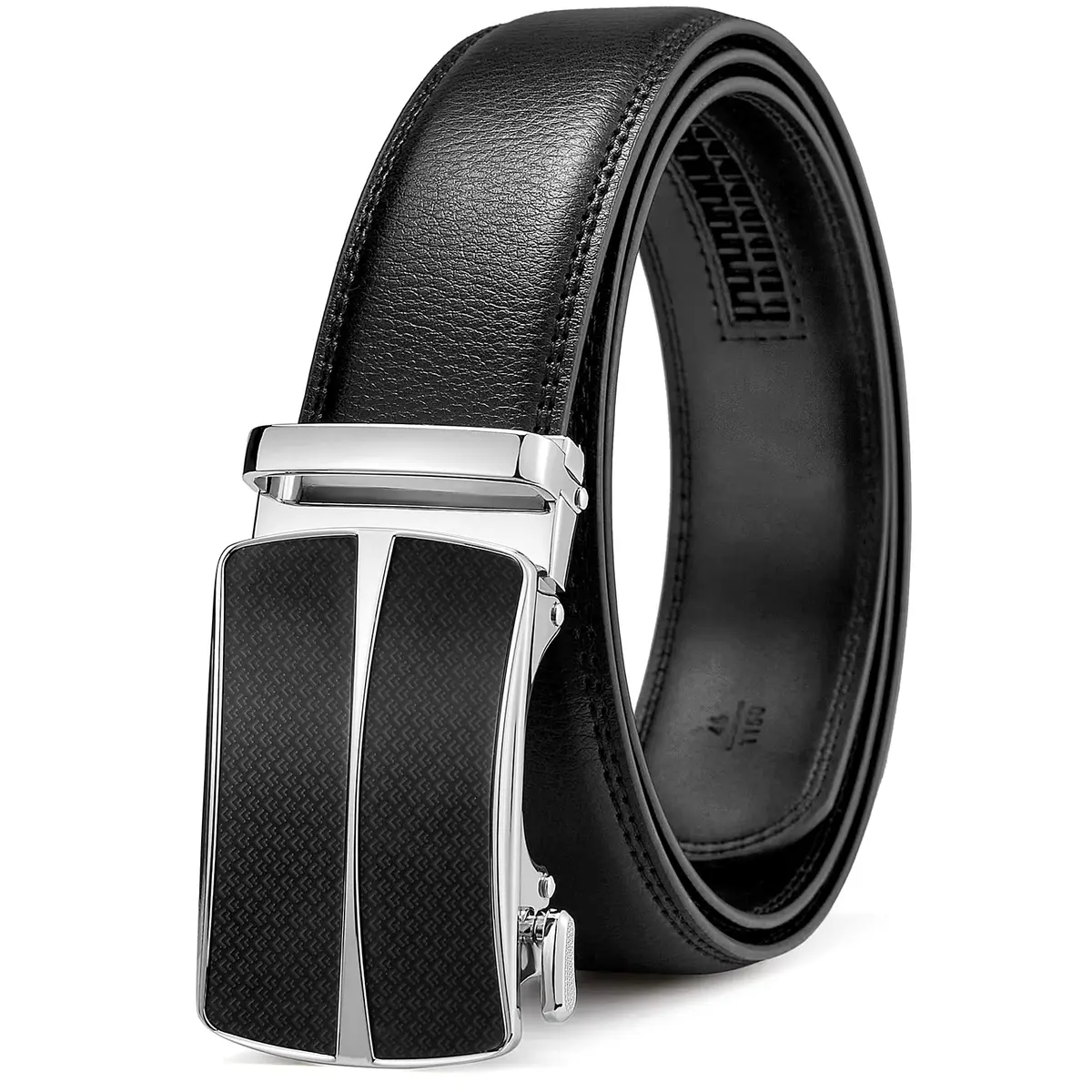 BOSTANTEN Ratchet Mens Belt Leather Trim to Fit 1 3/8” | Classic Italian Leather Design - main product image