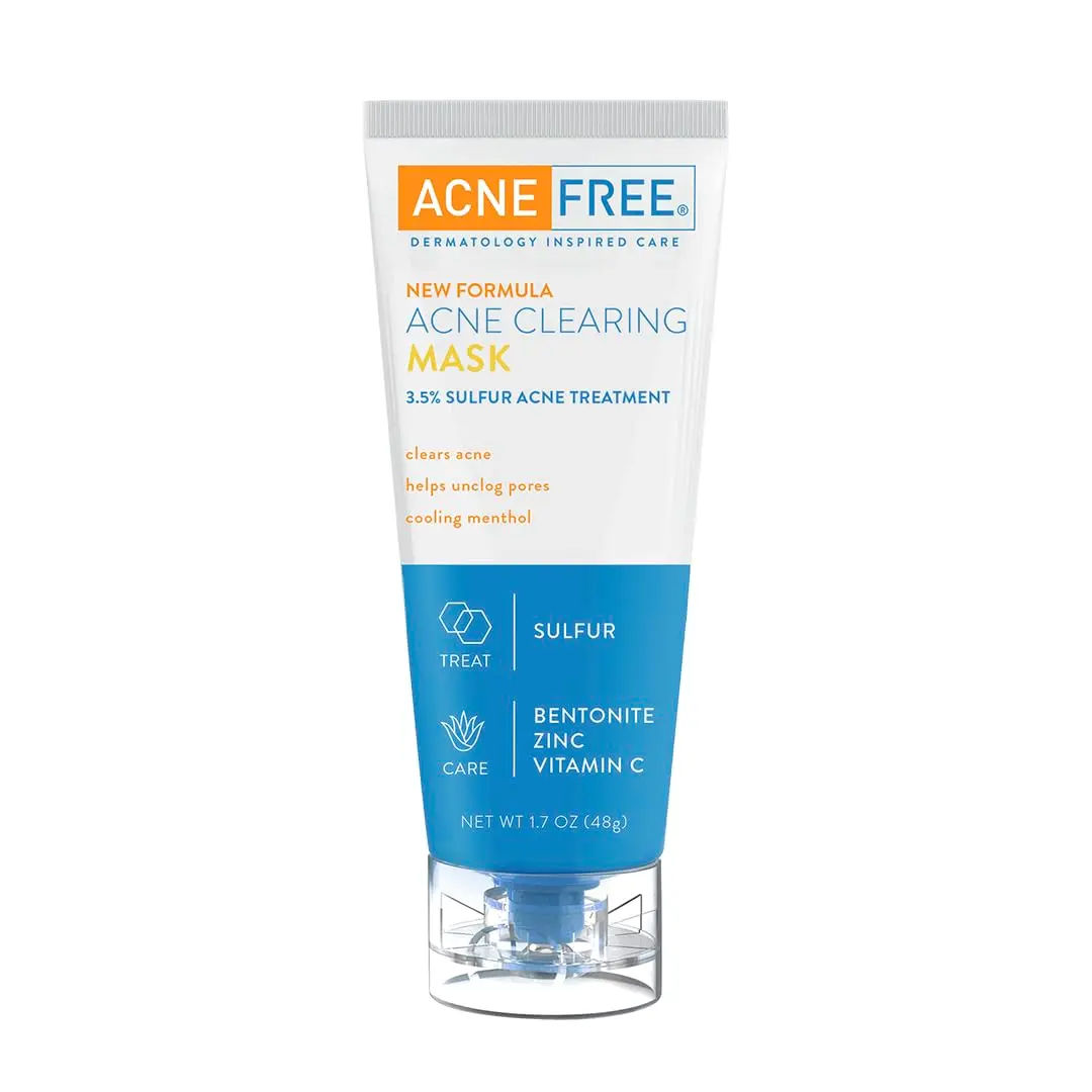 AcneFree Acne Clearing Mask with Sulfur for Acne & Oily Skin, 1.7 Oz | Absorbs Excess Oil & Unclogs Pores - view 8