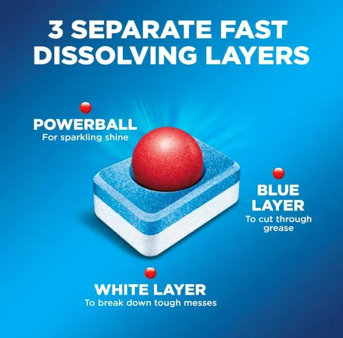 Finish Powerball Dishwasher Pods Plastic Free Fresh Scent 94 Count | 3X Concentrated Cleaning Power - view 4