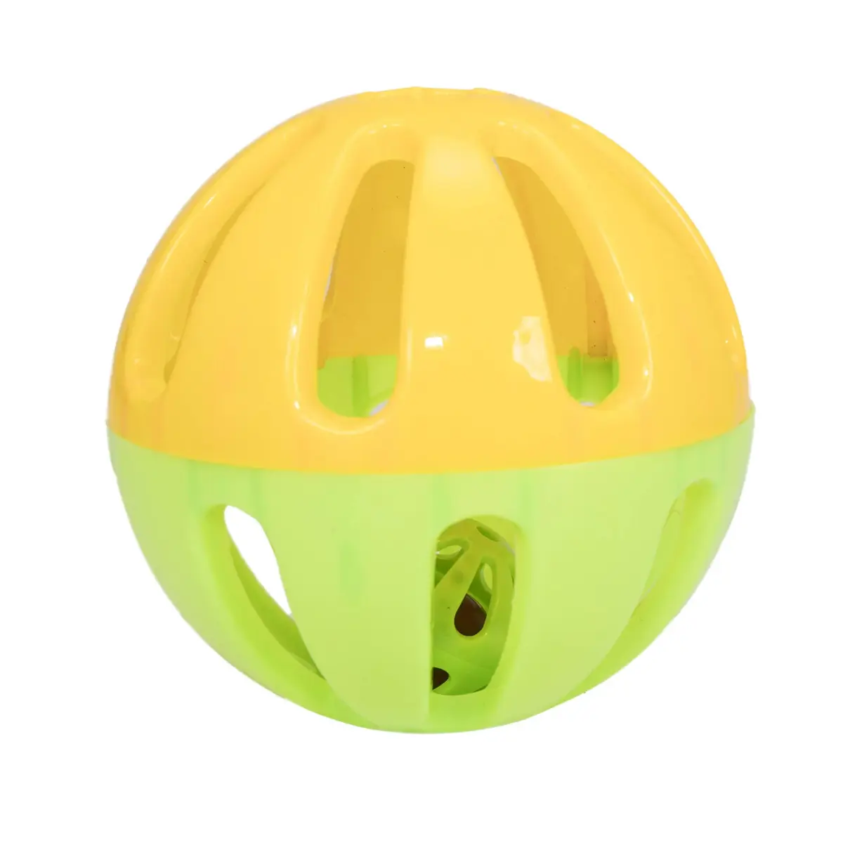 Ware Manufacturing Peck N Play Chicken Ball Toy 11.4 cm (4.5 inches) | Treat Dispensing & Jingle Ball for Backyard Birds - view 2