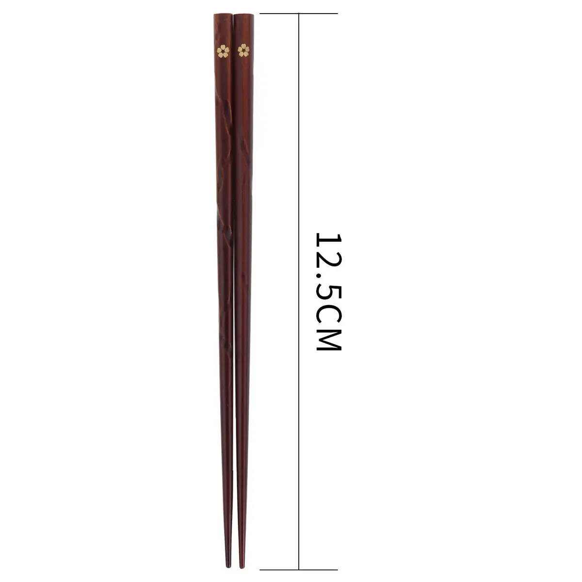HuaLan Natural Wood Chopsticks 9 in | Non-slip, Reusable, Classic Style, 5 Pairs - view 2