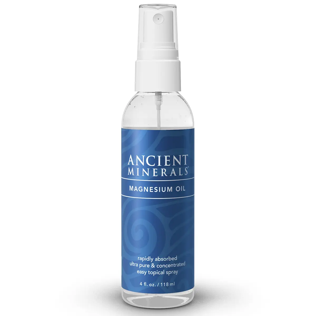 Ancient Minerals Magnesium Oil Spray, Zechstein Chloride, 4oz | Pure, Fast-Absorbing Magnesium for Skin - main product image