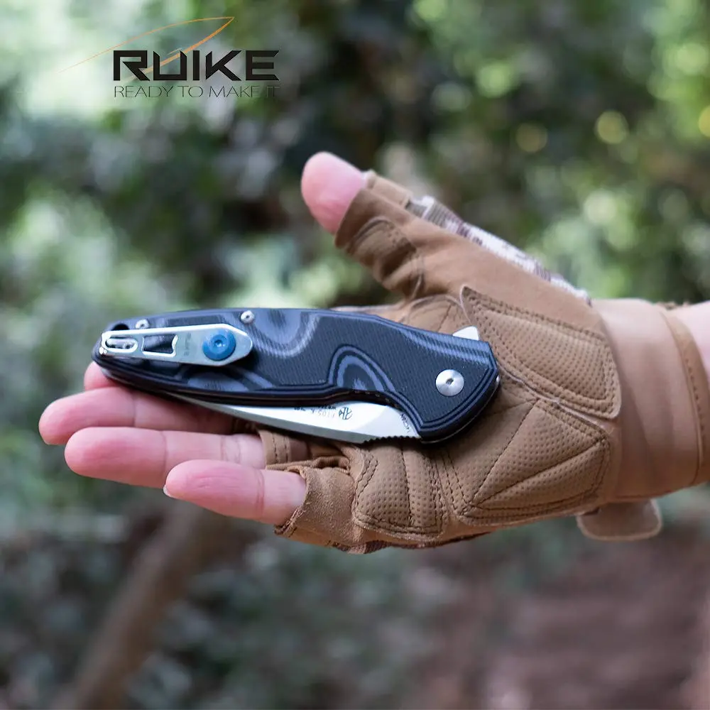 Ruike Small Pocket Folding Knife 14C28N Stainless Steel | Compact Tactical Survival Tool - view 2