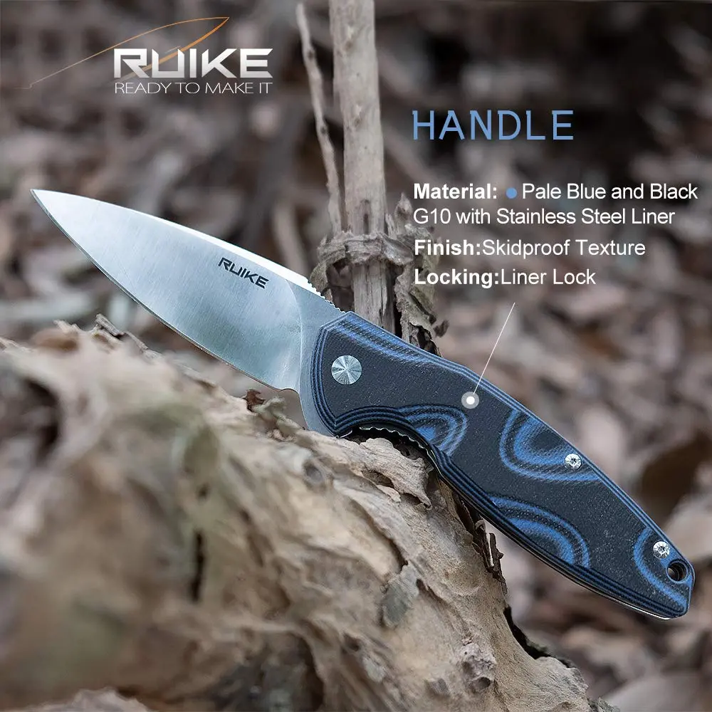Ruike Small Pocket Folding Knife 14C28N Stainless Steel | Compact Tactical Survival Tool - view 4