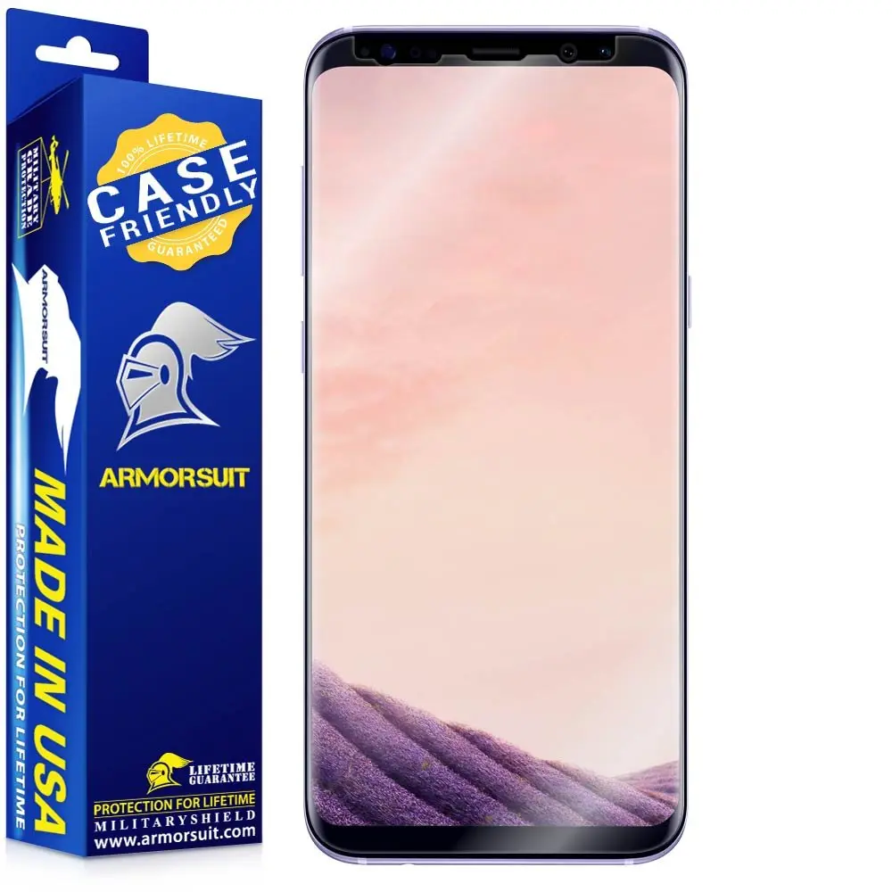 ArmorSuit 2 Pack for Samsung Galaxy S8+ (6.2 Inch) Screen Protector HD Clear MilitaryShield Film — Made in the USA - main product image