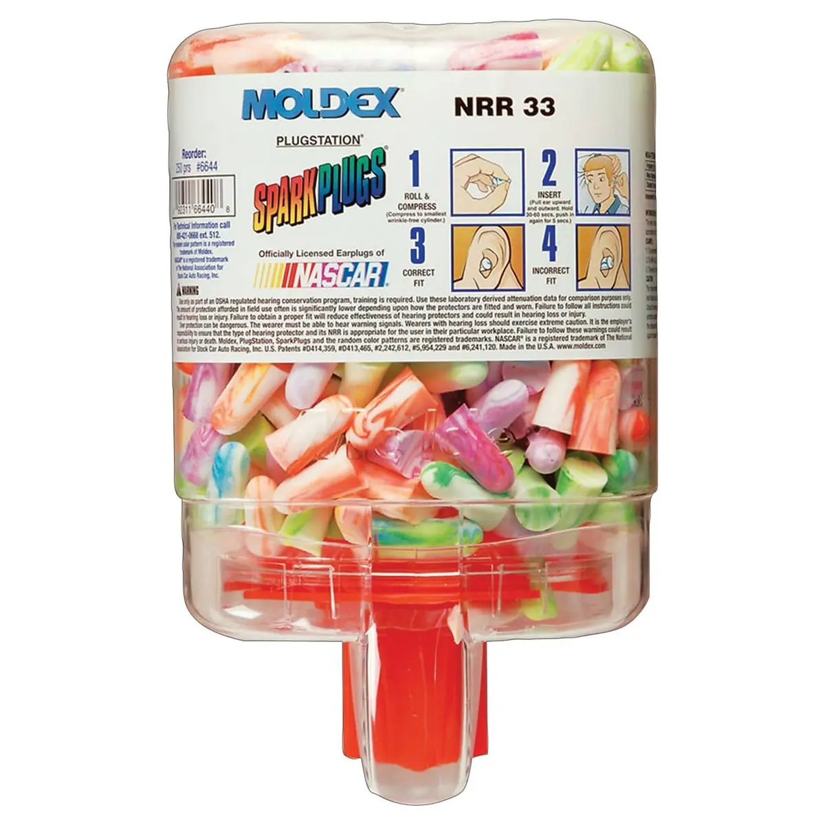 Moldex PlugStation Uncorded Earplug Dispensers Assorted 33 dB | Noise Reduction for Comfort and Fit - main product image