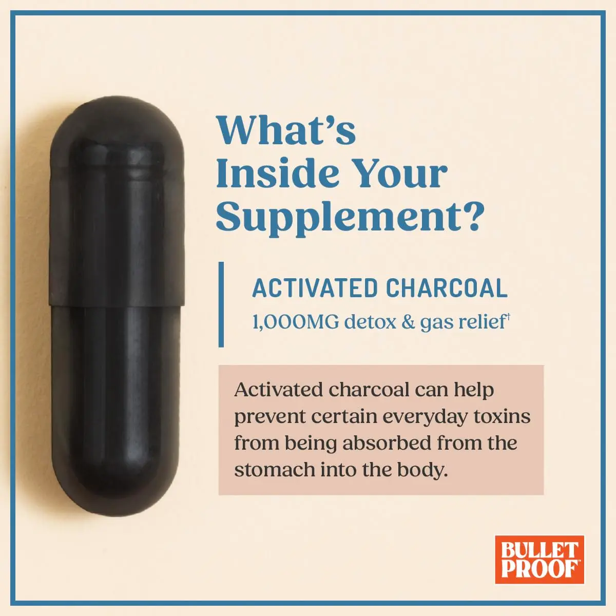 Bulletproof Coconut Charcoal Detox and Gas Relief Capsules, 90 Count | Supports Digestive Health & Toxin Removal - view 4