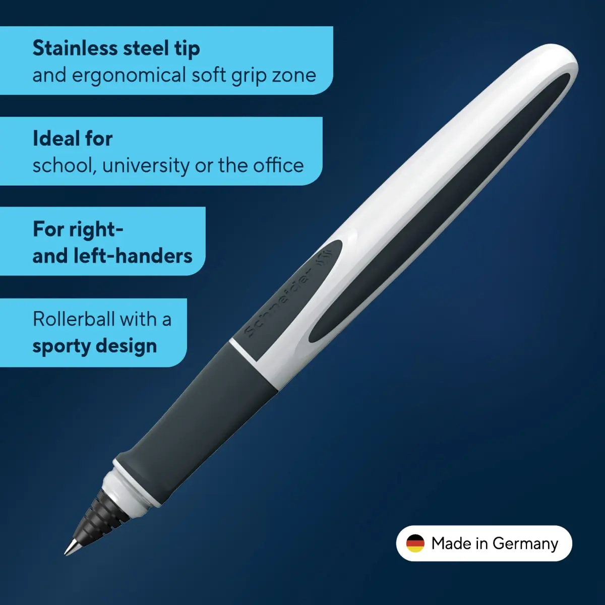 Schneider Ray Rollerball Pen M (15.2cm / 6in) | Smooth Hybrid Ink Flow - view 2