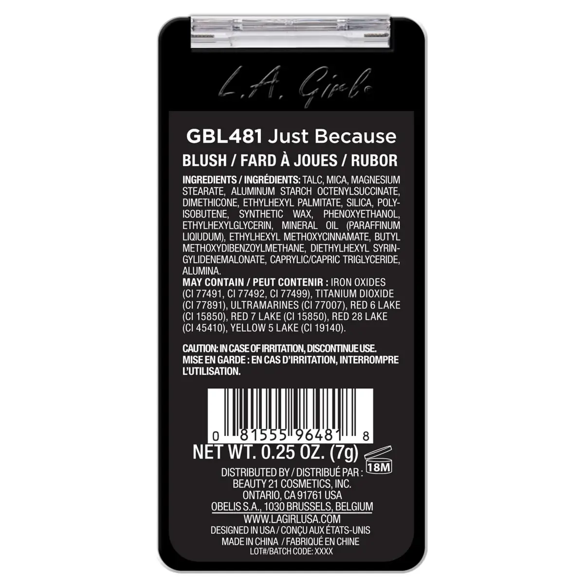 L.A. Girl Just Blushing, Just Because | Versatile Pigmented Powder Blush 1 Count - view 3
