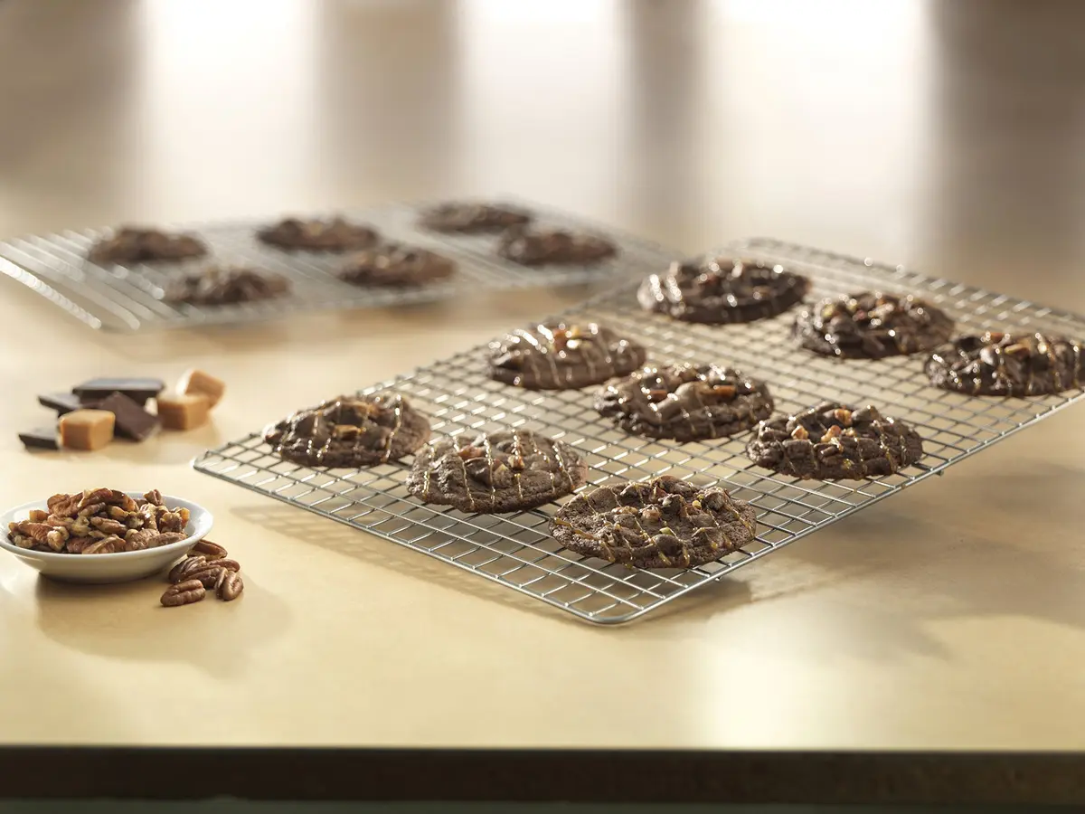 USA Pan Jelly Roll Cooling Rack 13.75 x 8.62 inches | Nonstick Stainless Steel Oven Safe - view 3