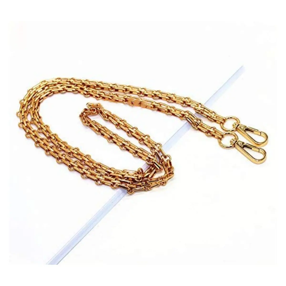 LONG TAO 47" DIY Iron Chain Strap Handbag Chains Accessories Purse Straps | Gold Chain Handle for Bags - view 3