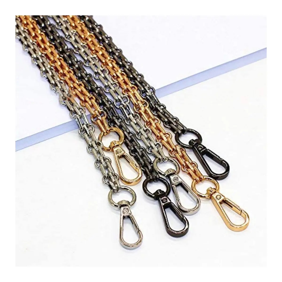 LONG TAO 47" DIY Iron Chain Strap Handbag Chains Accessories Purse Straps | Classic Metal Chain Handle for DIY Bags - view 3
