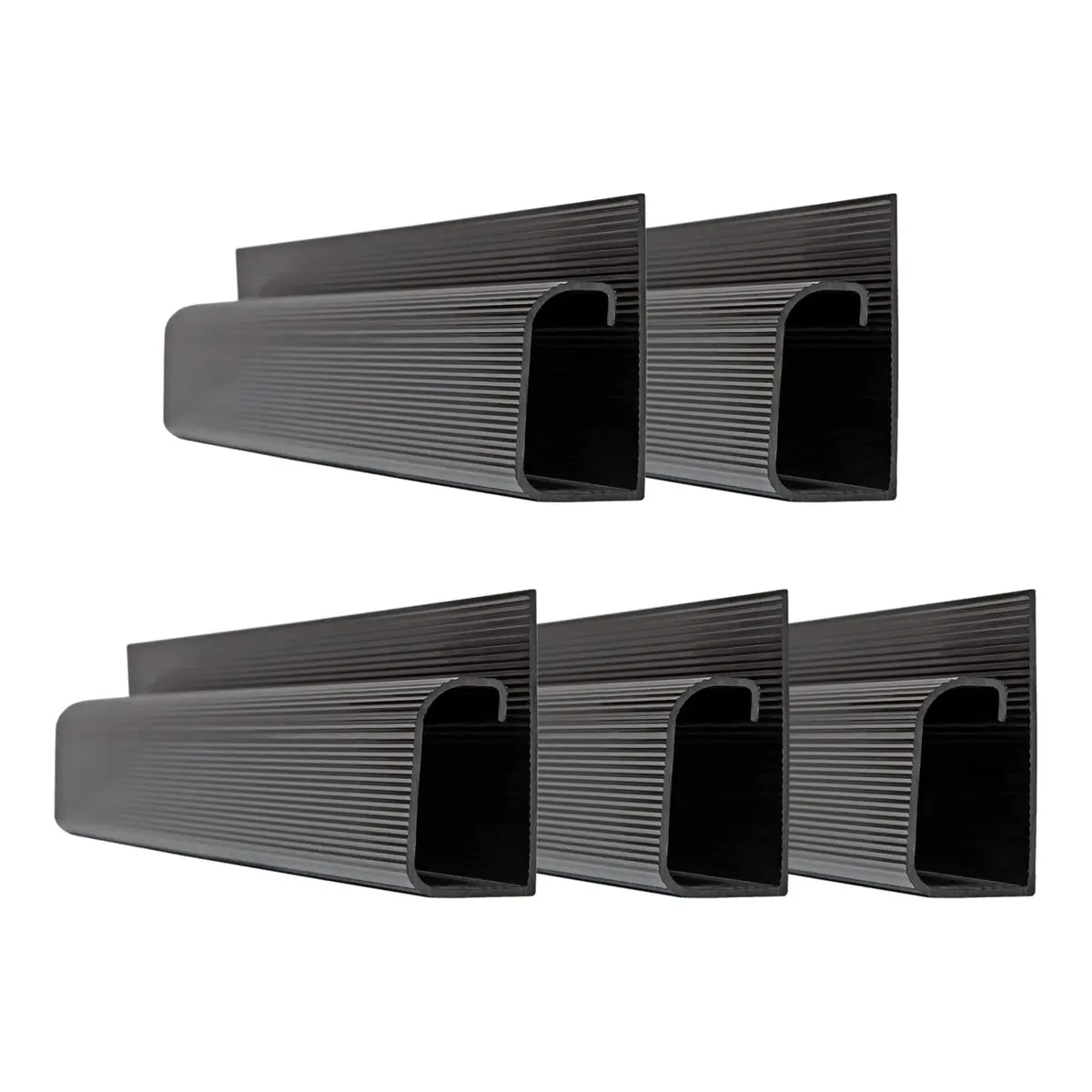 SimpleCord 5 Pack of 16-Inch J Channel Cable Management Under Desk | Easy Adhesive Mount Cord Organizer - view 8