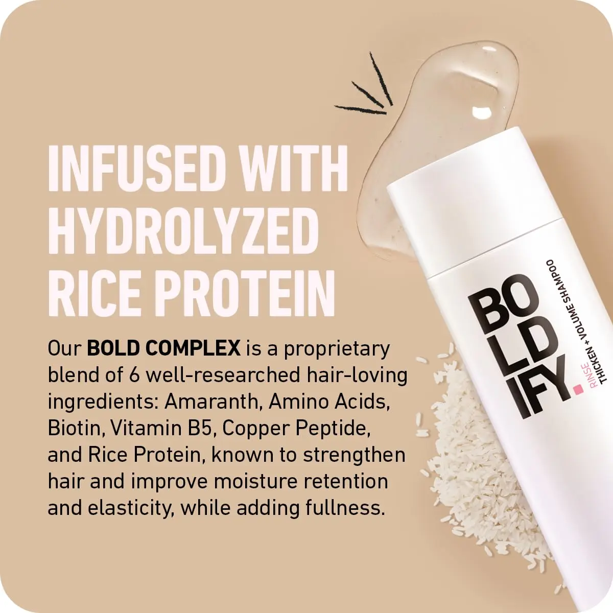 Boldify Thickening Shampoo, Volumizing Shampoo for Fine Hair, 236.5ml | Supports Thicker, Fuller Hair - view 5