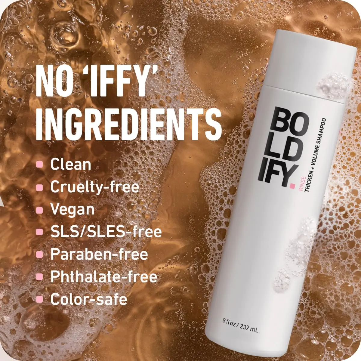 Boldify Thickening Shampoo, Volumizing Shampoo for Fine Hair, 236.5ml | Supports Thicker, Fuller Hair - view 8