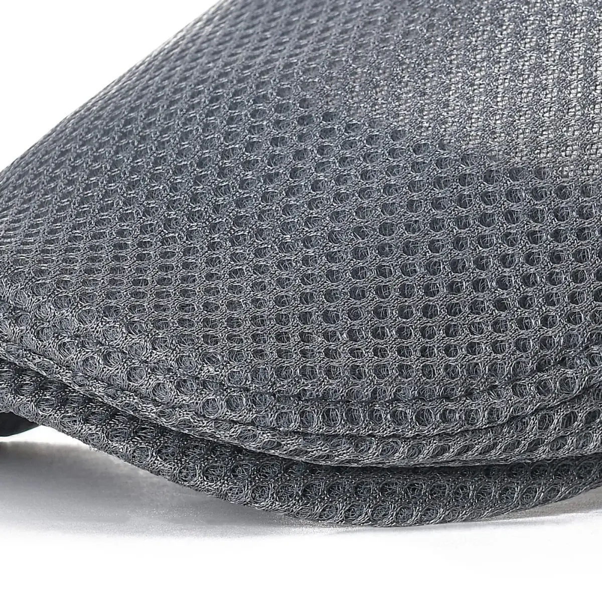 VOBOOM Men's Breathable Mesh Summer Hat Adjustable Newsboy Beret Ivy Cabbie Flat Cap (Grey) | Lightweight & Breathable - view 5